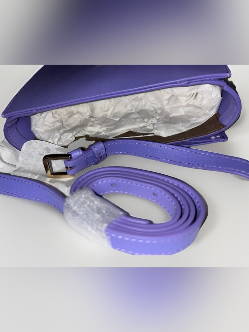 Furla BNWT Elisir Mini Crossbody Lilac Leather with Dust Bag - Picture 10 of 13